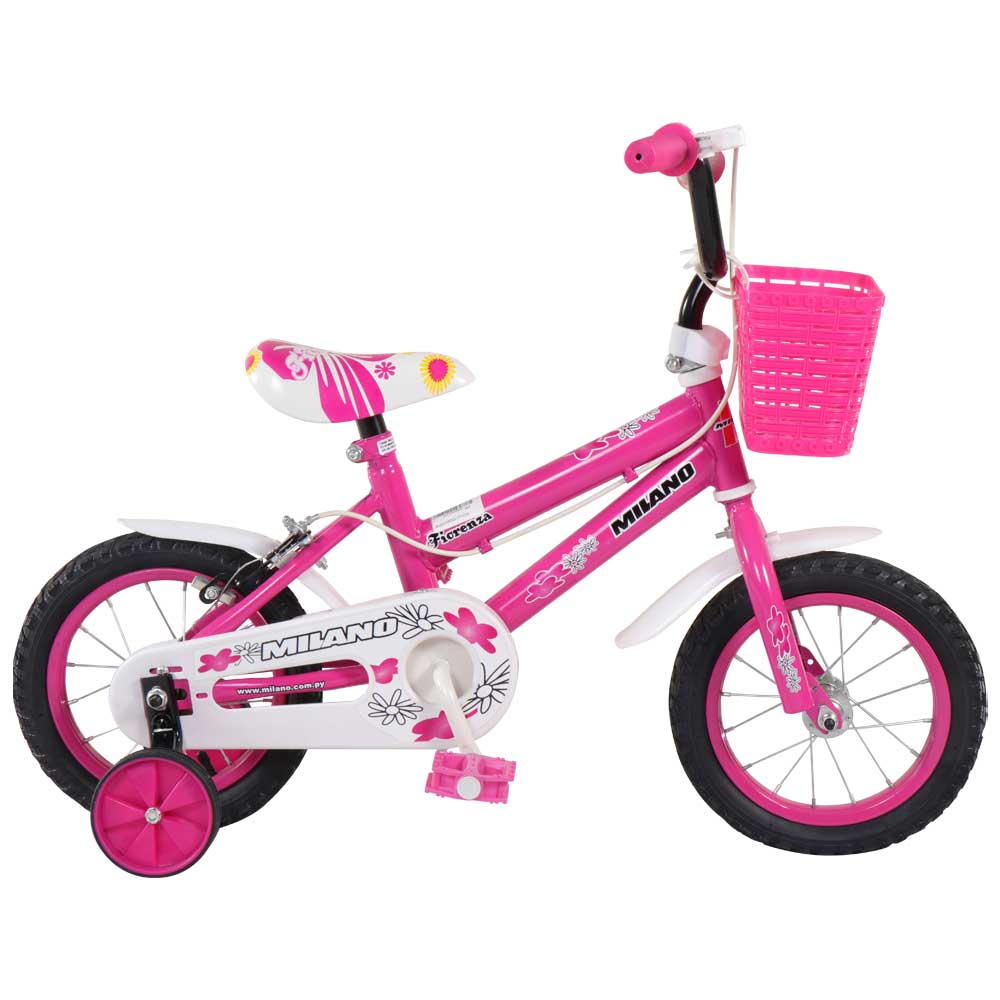 Bicicleta Infantil Milano Fiorenza 16 Fucsia.