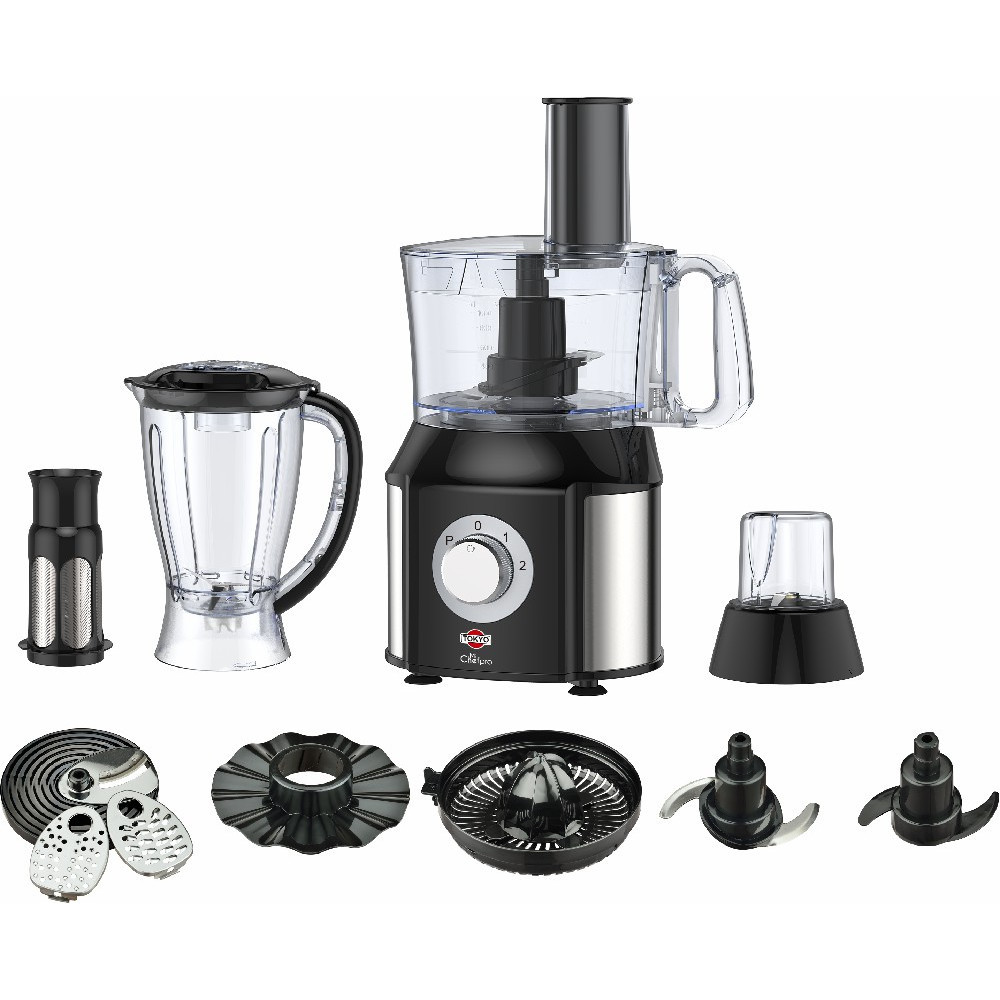 Multiprocesador Tokyo Michef Pro 10 Accesorios &ndash; 6 Funciones en 1 (500W)