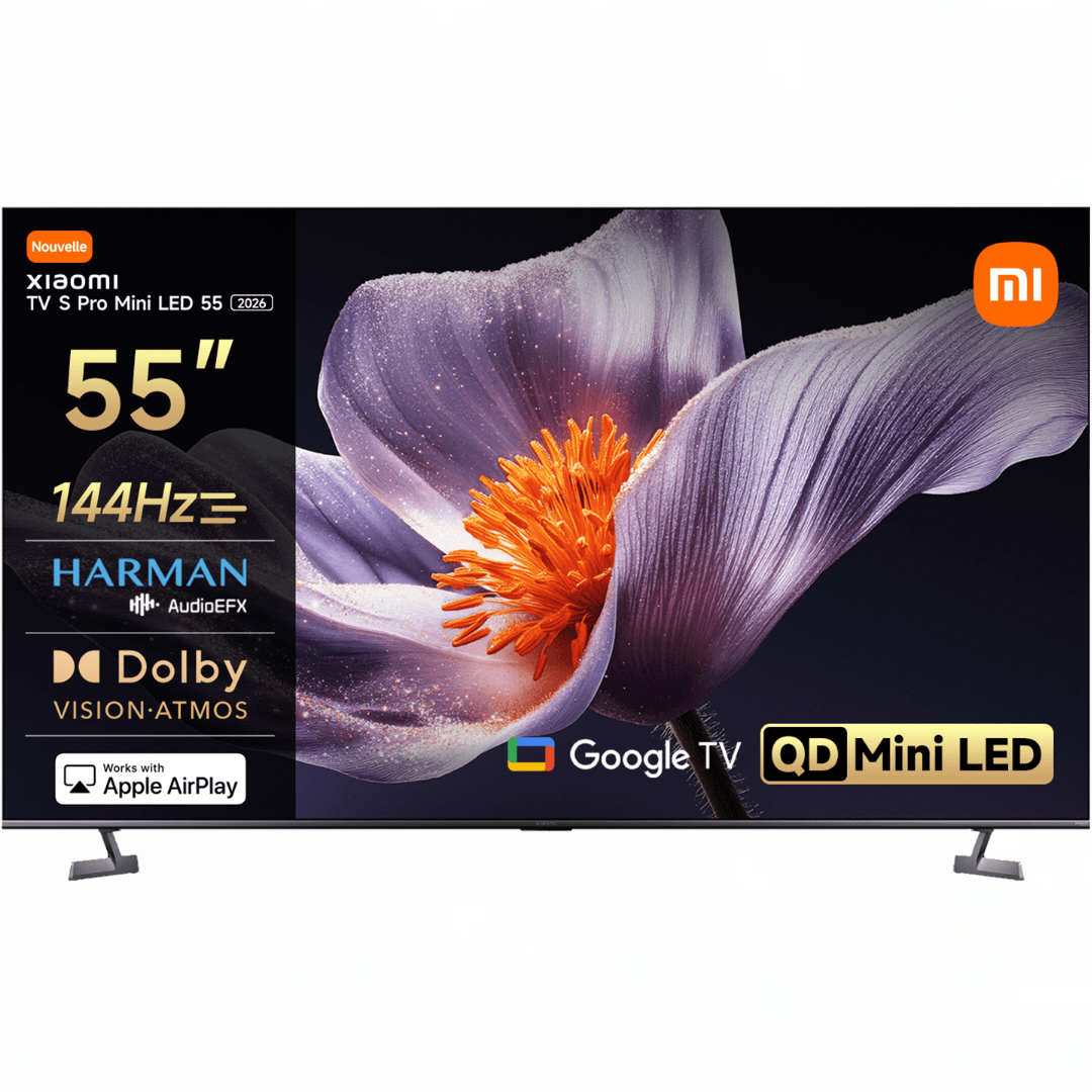 TV Xiaomi S Pro Mini LED 2026 L55MB-SPH 55? ? 4K Ultra HD ? Google TV ? Preto